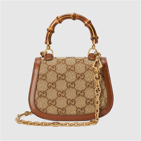 gucci nymphaea small bamboo-handle tote bag|Gucci bamboo 1947 mini handle bag.